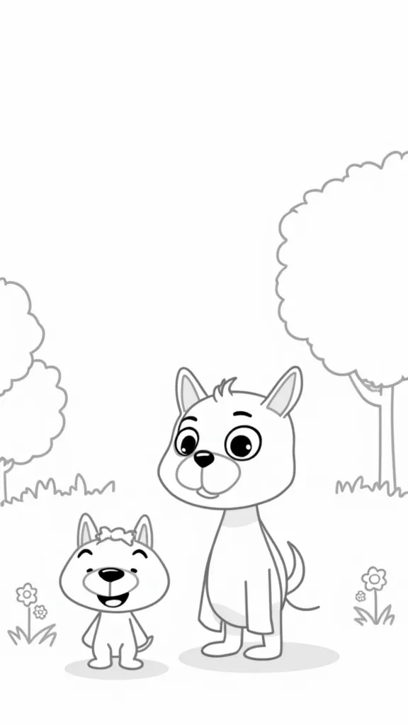 bluey friends coloring pages